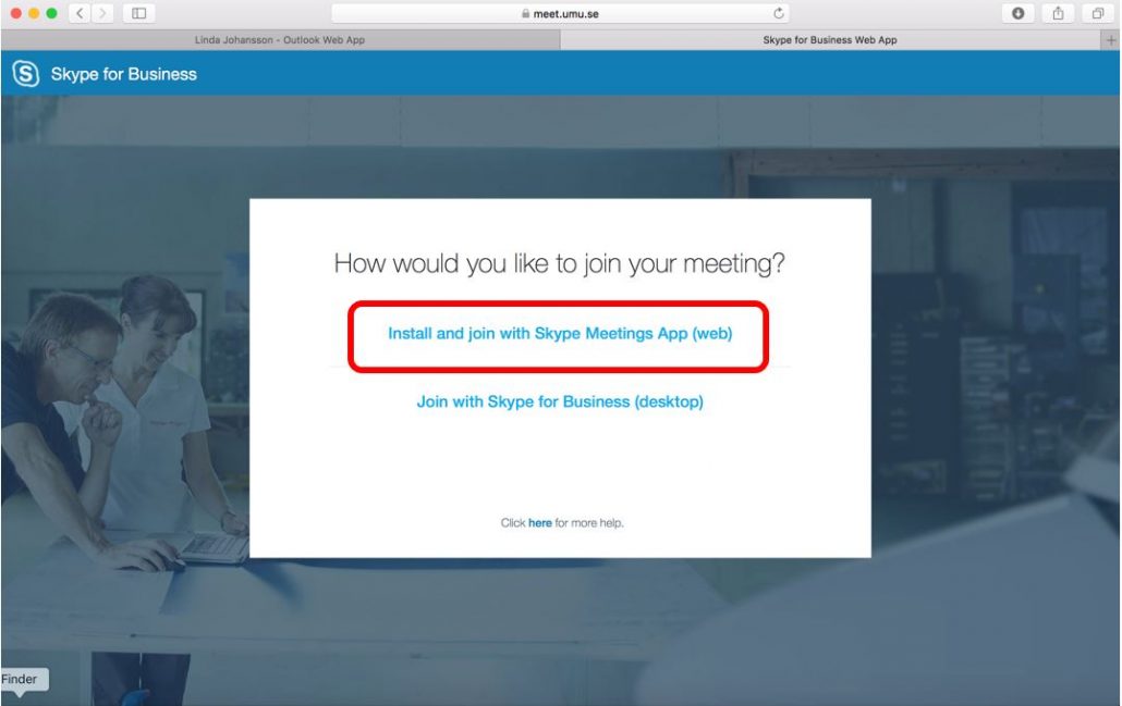 using skype for meetings on mac